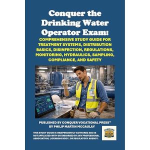 Conquer the Drinking Water Operator Exam: Comprehensive Study Guide for Treatment Systems, Distribution Basics, Disinfection, Regulations, Monitoring, Hydraulics, Sampling, Compliance, and Safety